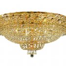 Udell 28-Light 36"D Crystal Flush Mount 8342F36G-RC