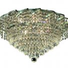 Udell 6-Light 16"D Crystal Flush Mount 8344F16C-SA