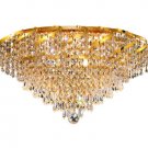 Udell 8-Light 20"D Crystal Flush Mount 8344F20G-EC
