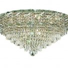 Udell 10-Light 26"D Crystal Flush Mount 8344F26C-SS