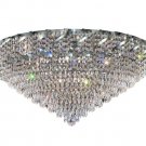 Udell 12-Light 30"D Crystal Flush Mount 8344F30C-SS