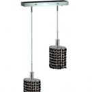 Wiatt 2-Light 4.5"D Crystal Ceiling Pendant 1090D-O-E-JT-RC