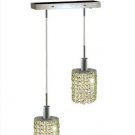 Wiatt 2-Light 4.5"D Crystal Ceiling Pendant 1090D-O-E-LP-SS