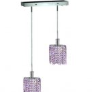 Wiatt 2-Light 4.5"D Crystal Ceiling Pendant 1090D-O-E-RO-RC