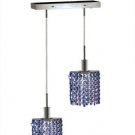 Wiatt 2-Light 4.5"D Crystal Ceiling Pendant 1090D-O-E-SA-RC