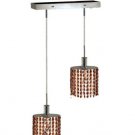 Wiatt 2-Light 4.5"D Crystal Ceiling Pendant 1090D-O-E-TO-SS
