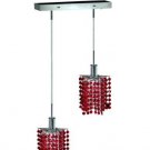 Wiatt 2-Light 4.5"D Crystal Ceiling Pendant 1090D-O-P-BO-RC