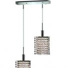 Wiatt 2-Light 4.5"D Crystal Ceiling Pendant 1090D-O-P-CL-EC