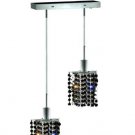 Wiatt 2-Light 4.5"D Crystal Ceiling Pendant 1090D-O-P-JT-RC