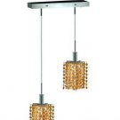 Wiatt 2-Light 4.5"D Crystal Ceiling Pendant 1090D-O-P-LT-SS