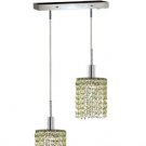 Wiatt 2-Light 4.5"D Crystal Ceiling Pendant 1090D-O-R-LP-SS