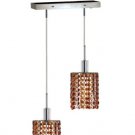 Wiatt 2-Light 4.5"D Crystal Ceiling Pendant 1090D-O-R-TO-RC
