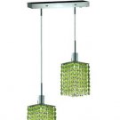 Wiatt 2-Light 4.5"D Crystal Ceiling Pendant 1090D-O-S-LP-RC