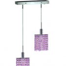 Wiatt 2-Light 4.5"D Crystal Ceiling Pendant 1090D-O-S-RO-SS