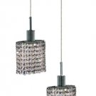 Wiatt 2-Light 9"D Crystal Ceiling Pendant 1090D-R-E-CL-RC
