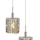 Wiatt 2-Light 9"D Crystal Ceiling Pendant 1090D-R-E-GT-SS