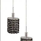 Wiatt 2-Light 9"D Crystal Ceiling Pendant 1090D-R-E-JT-SS