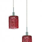 Wiatt 2-Light 9"D Crystal Ceiling Pendant 1090D-R-R-BO-RC