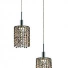 Wiatt 2-Light 9"D Crystal Ceiling Pendant 1090D-R-R-GT-SS