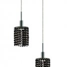 Wiatt 2-Light 9"D Crystal Ceiling Pendant 1090D-R-R-JT-RC