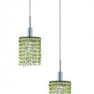 Wiatt 2-Light 9"D Crystal Ceiling Pendant 1090D-R-R-LP-SS