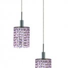 Wiatt 2-Light 9"D Crystal Ceiling Pendant 1090D-R-R-RO-SS