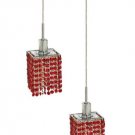 Wiatt 2-Light 9"D Crystal Ceiling Pendant 1090D-R-S-BO-RC
