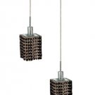 Wiatt 2-Light 9"D Crystal Ceiling Pendant 1090D-R-S-JT-RC