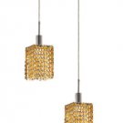 Wiatt 2-Light 9"D Crystal Ceiling Pendant 1090D-R-S-LT-RC