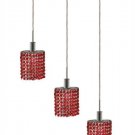 Wiatt 3-Light 14.5"D Crystal Ceiling Pendant 1091D-O-E-BO-SS