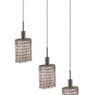 Wiatt 3-Light 14.5"D Crystal Ceiling Pendant 1091D-O-E-CL-SS