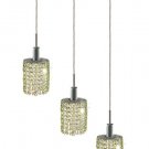 Wiatt 3-Light 14.5"D Crystal Ceiling Pendant 1091D-O-E-LP-SS