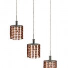 Wiatt 3-Light 14.5"D Crystal Ceiling Pendant 1091D-O-E-TO-SS
