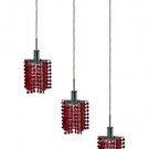 Wiatt 3-Light 14.5"D Crystal Ceiling Pendant 1091D-O-P-BO-RC
