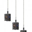 Wiatt 3-Light 14.5"D Crystal Ceiling Pendant 1091D-O-P-JT-RC