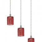 Wiatt 3-Light 14.5"D Crystal Ceiling Pendant 1091D-O-R-BO-RC