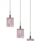 Wiatt 3-Light 14.5"D Crystal Ceiling Pendant 1091D-O-R-RO-SS