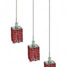 Wiatt 3-Light 14.5"D Crystal Ceiling Pendant 1091D-O-S-BO-RC