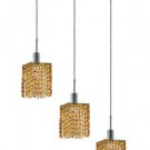 Wiatt 3-Light 14.5"D Crystal Ceiling Pendant 1091D-O-S-LT-RC