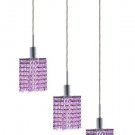 Wiatt 3-Light 14.5"D Crystal Ceiling Pendant 1091D-O-S-RO-SS