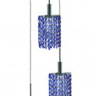 Wiatt 3-Light 9"D Crystal Ceiling Pendant 1091D-R-E-SA-SS
