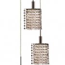 Wiatt 3-Light 9"D Crystal Ceiling Pendant 1091D-R-P-CL-RC