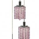 Wiatt 3-Light 9"D Crystal Ceiling Pendant 1091D-R-P-RO-SS