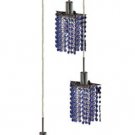 Wiatt 3-Light 9"D Crystal Ceiling Pendant 1091D-R-P-SA-SS