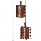 Wiatt 3-Light 9"D Crystal Ceiling Pendant 1091D-R-P-TO-RC
