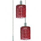 Wiatt 3-Light 9"D Crystal Ceiling Pendant 1091D-R-R-BO-SS