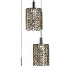 Wiatt 3-Light 9"D Crystal Ceiling Pendant 1091D-R-R-GT-RC