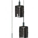 Wiatt 3-Light 9"D Crystal Ceiling Pendant 1091D-R-R-JT-SS