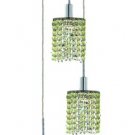 Wiatt 3-Light 9"D Crystal Ceiling Pendant 1091D-R-R-LP-SS