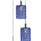 Wiatt 3-Light 9"D Crystal Ceiling Pendant 1091D-R-R-SA-SS
